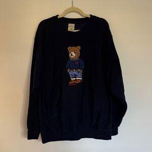Navy Blue Nantucket Bear Sweater
